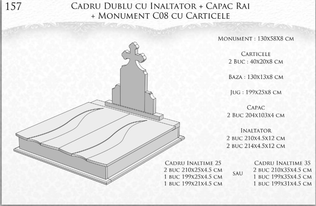 cruci marmura mozaic accesorii monumente funerare